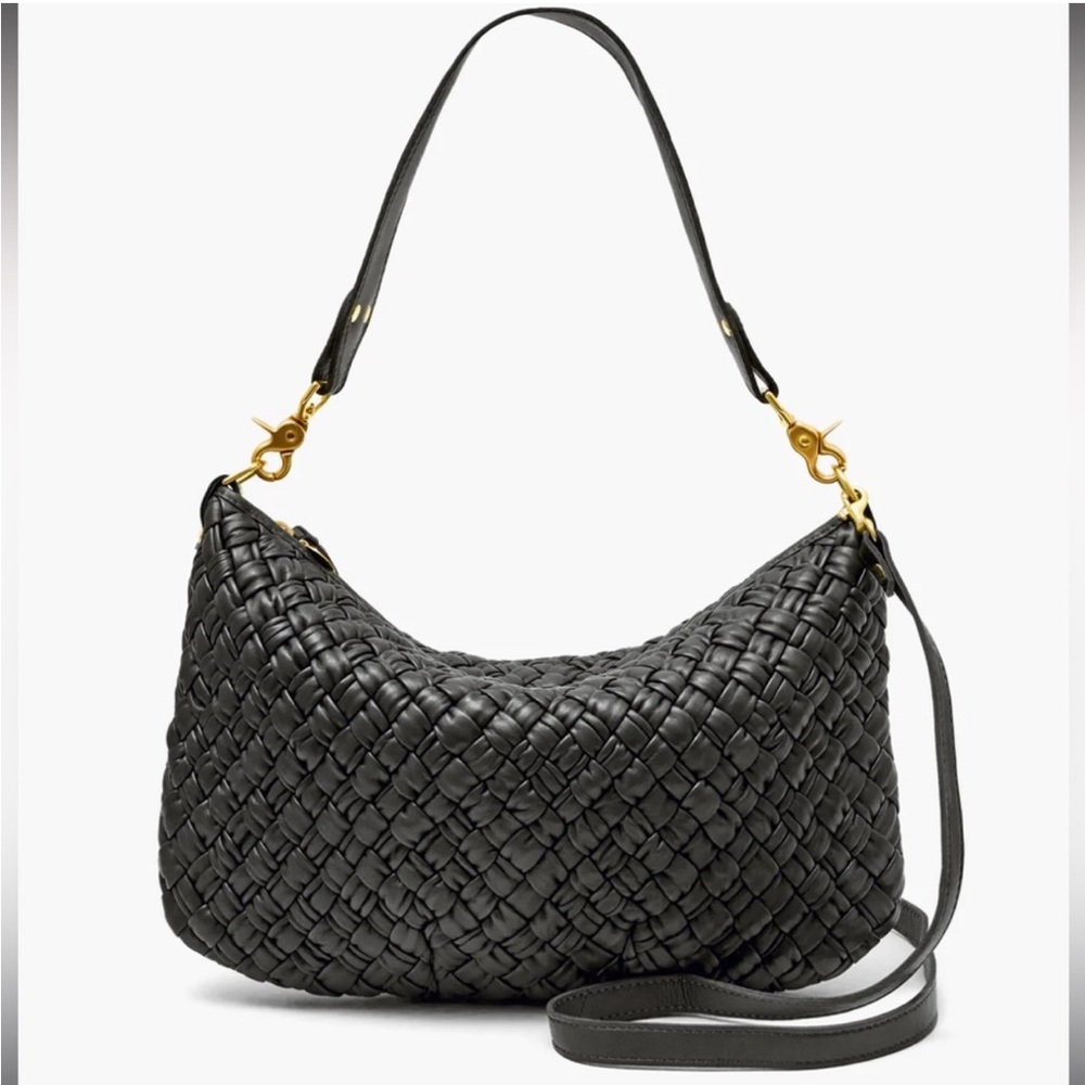 Clare V Moyen Messenger - Puffy Braid Woven Leather NWOT